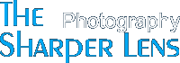The Sharper Lens, commercial photography. Logo